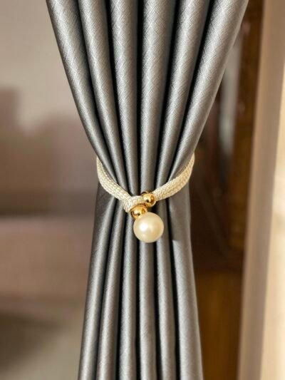 Luxury Pearl Type Curtain Buckle Fully Adjustable. (2ps Set)