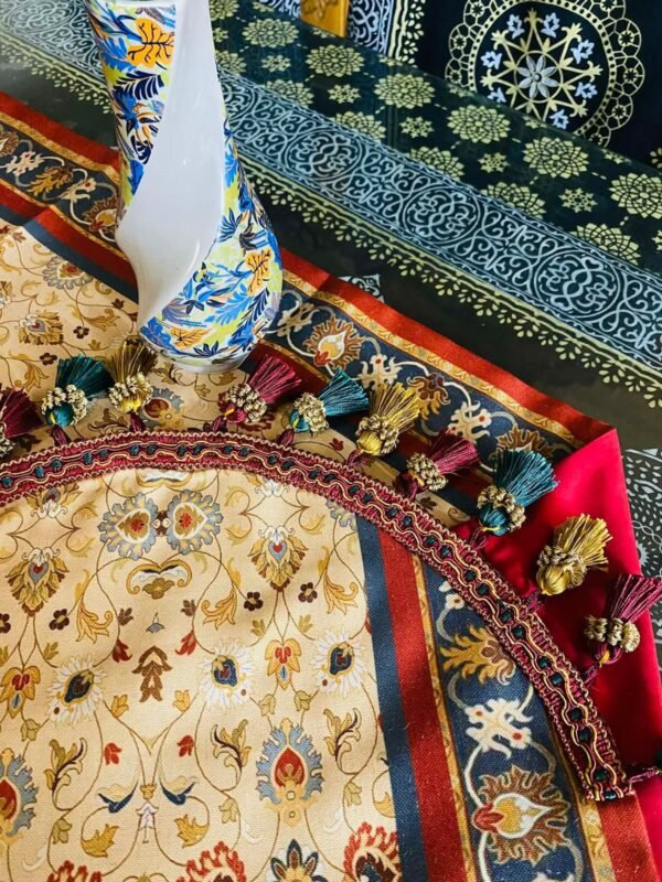 American Style Retro Jacquard Table runner Vintage Long Strip with Tassel. (Dining table Runner, TV Stand,Exquisite Tea Table Runner, Cabinet Runner)