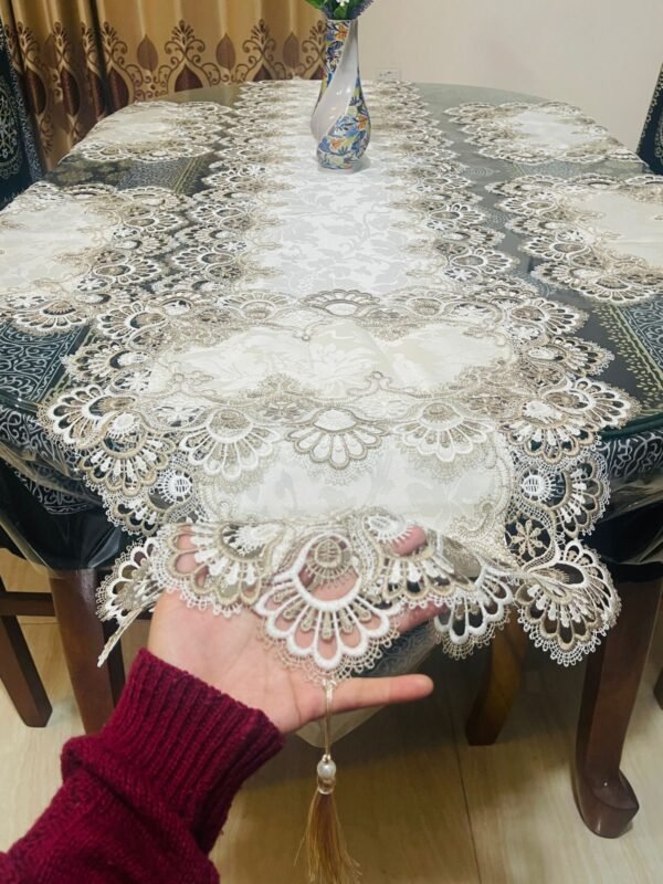 Oval Tablecloth DinningTable Runner embroidered Flag Europe TV Cabinet, Dinning Table Single Table Runner.