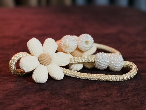 Luxary Flower Curtain Buckles Clips Cute Flower Ties Decorative Rope, (2ps set)