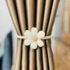 Luxary Flower Curtain Buckles Clips Cute Flower Ties Decorative Rope, (2ps set)