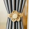 Flower Decoration Curtain Tie Adjustable Modern Simple Curtain Tie. (2ps set)