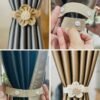 Flower Decoration Curtain Tie Adjustable Modern Simple Curtain Tie. (2ps set)