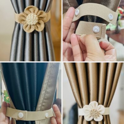 Flower Decoration Curtain Tie Adjustable Modern Simple Curtain Tie. (1 piece)