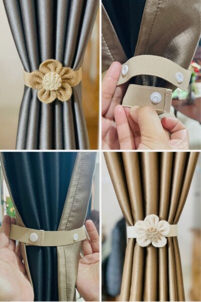 Flower Decoration Curtain Tie Adjustable Modern Simple Curtain Tie. (1 piece)